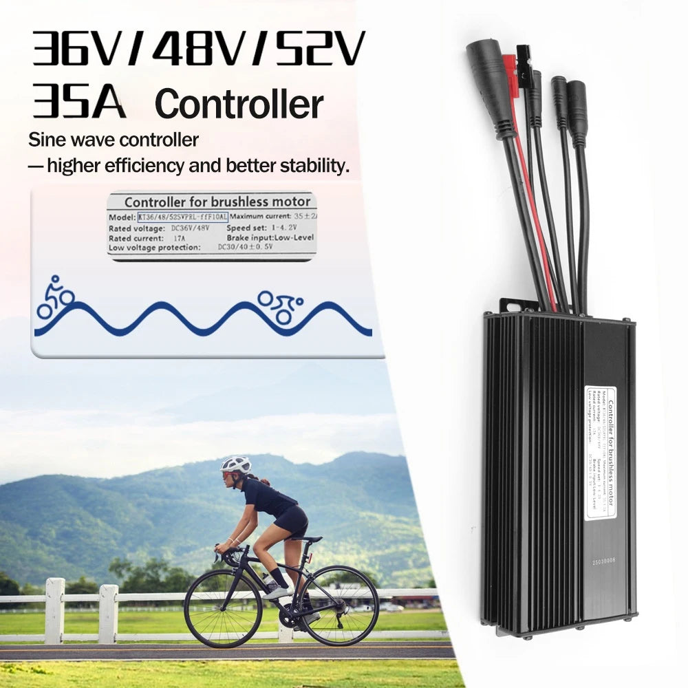 48V 1000W-1500W Fat Tire Electric Bike Conversion Kit - Waterproof Rear Hub Motor (20", 26" × 4.0")