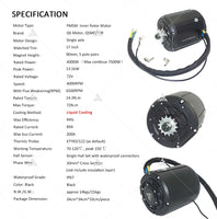 New Arrival QSMOTOR Liquid Cooling QS138 4000W 90H 7500W 72V 100KPH IPM PMSM Mid Drive Motor For Offroad Dirtbike