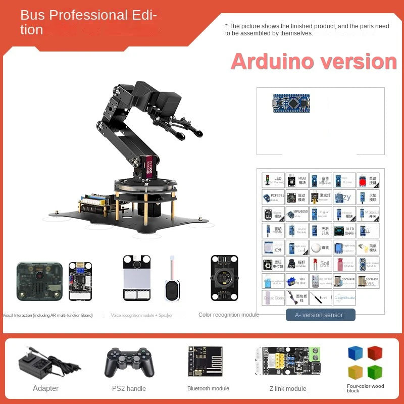 6 DOF Robotic Arm with Metal Claw MG996R 180 Degree Rotating Base for STM32/For Arduino Robot DIY Kit Programmable Robot Arm