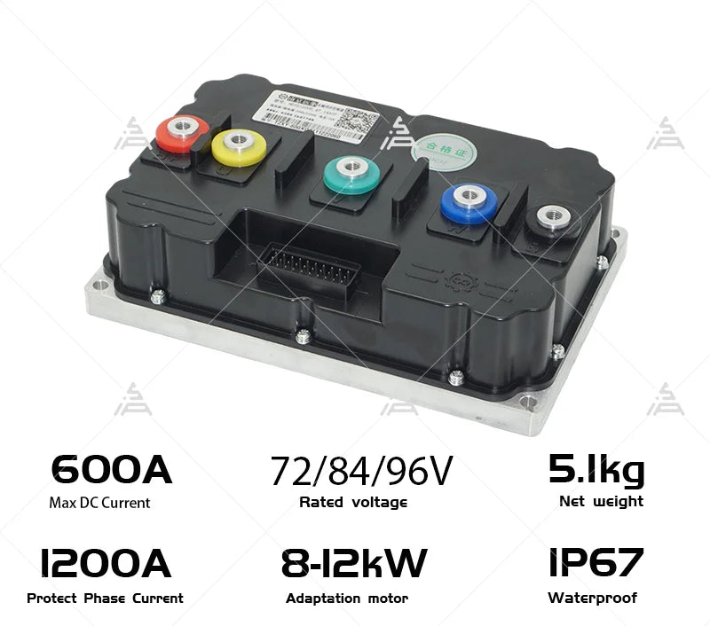 QSMOTOR QS273 12000W 17*6.0inch V4 72V 150kph High Speed BLDC Hub Motor with ND721200 Controller Kits for E-Motorcycle