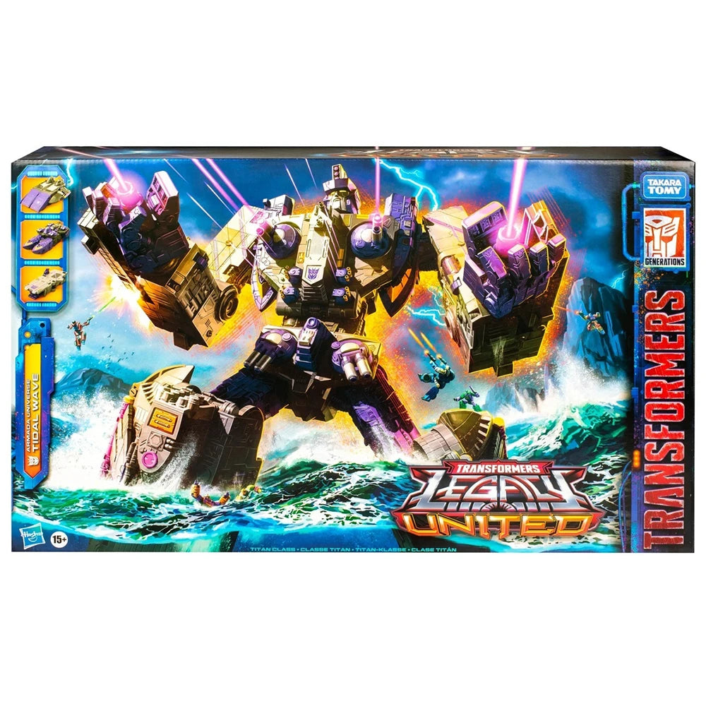In Stock Original Hasbro Transformers Legacy United Titan Class Armada Universe Tidal Wave Collectible Model Toys Robot Figures