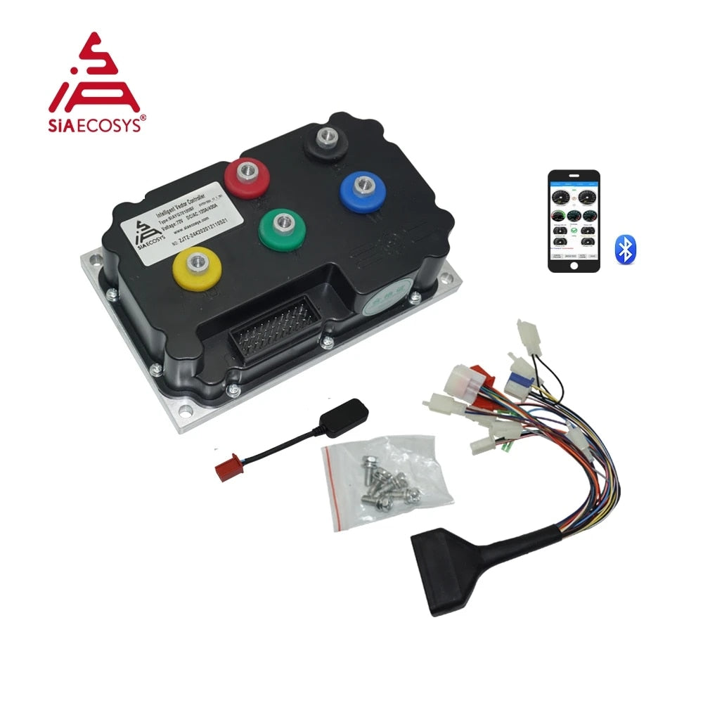 QSMOTOR/SIAECOSYS 16X2.75inch 260 V1.4 4000W 50H Motor with SIAYQ72120 Controller Electric Motorcycle BLDC Wheel Hub Motor
