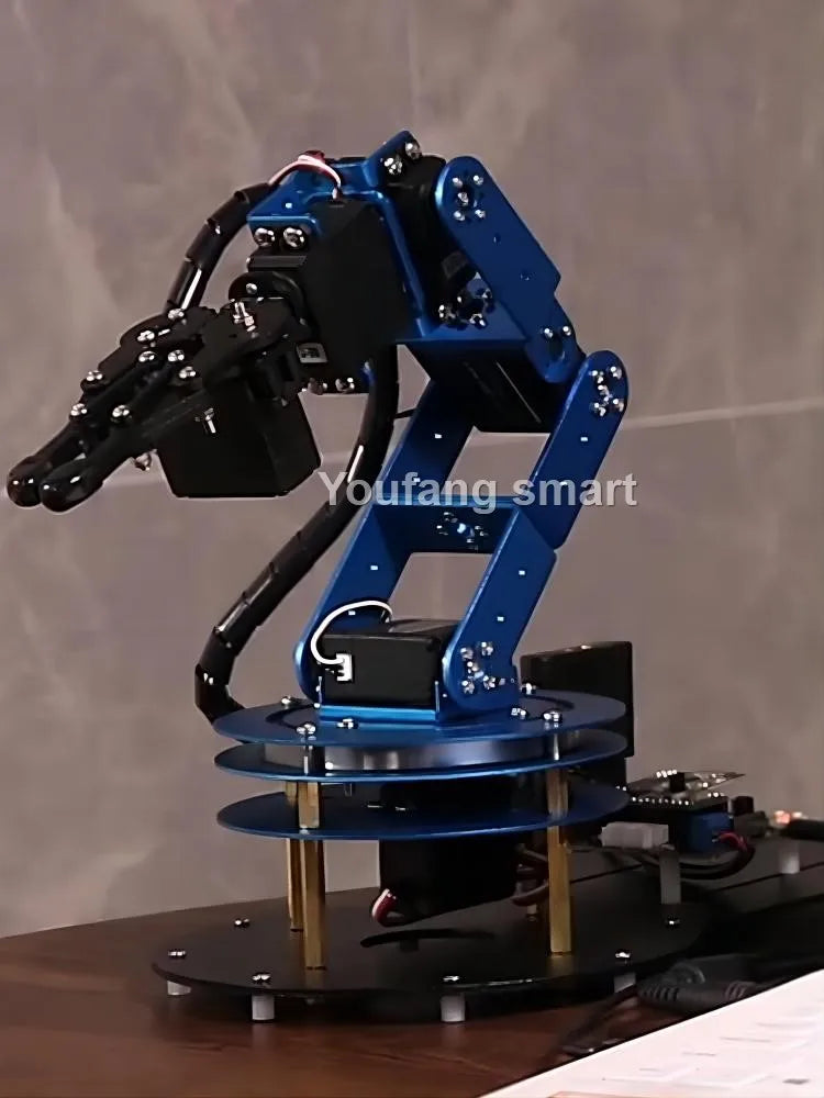 NANO/STM32 6 DOF Robot Metal Alloy Mechanical Arm for Arduino Robot DIY Kit to Ps2/Somatosensory Gloves Programmable Robot Arm