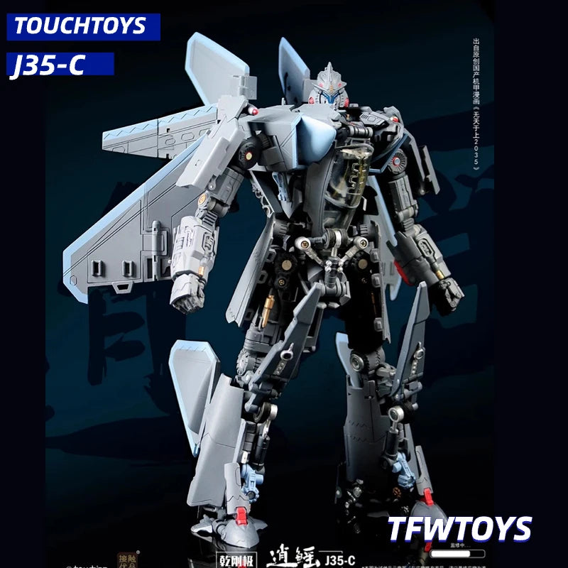 [IN STOCK ] Black Apple Design Touchtoys J35-C J35C Carefray XIAO YAO Transformation Fighter Action Figure Robot