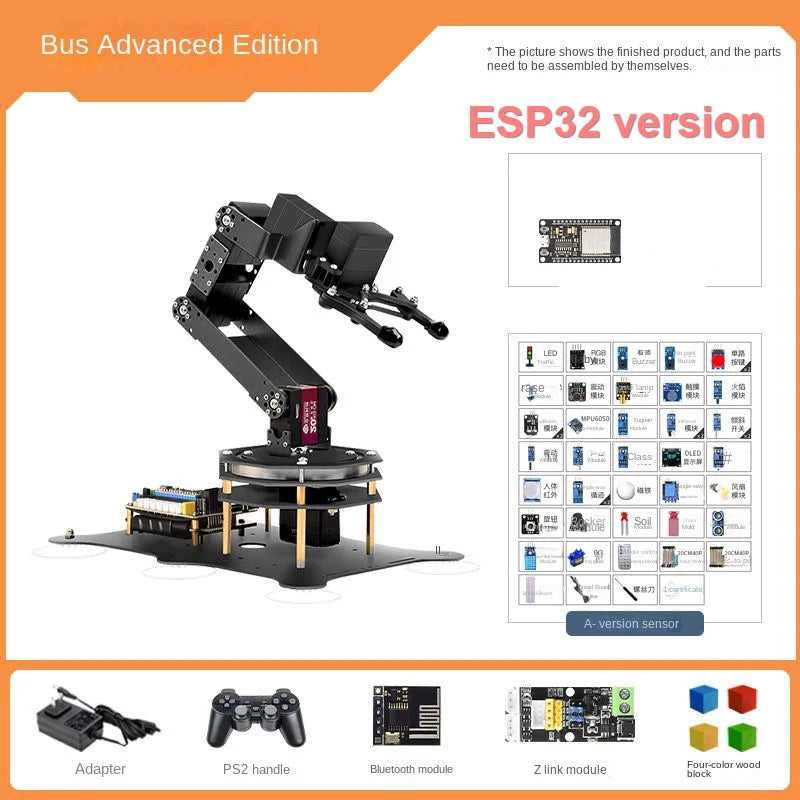 6 DOF Robotic Arm with Metal Claw MG996R 180 Degree Rotating Base for STM32/For Arduino Robot DIY Kit Programmable Robot Arm