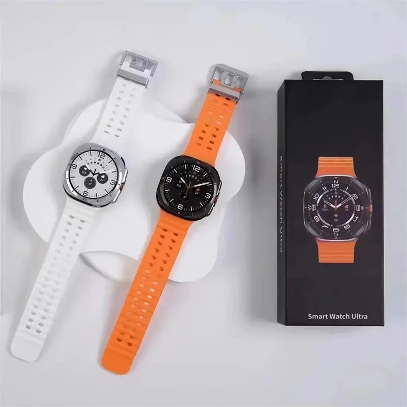 Gaines W7 AMOLED Smart Watch Ultra 7 Ai Dail 3D Menu SOS Compass Men Women Bluetooth Call Wireless Charging Sport Smartwatch