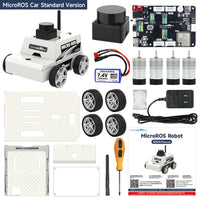 ROS2 Robot Car Kit Virtual Machine Control Programmable Toy With Metal Motor 2MP Camera Adopt ROS2-Humble Python3 Programming