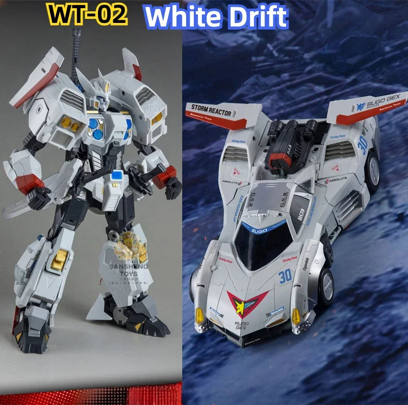 IN STOCK Transformation Wonderful Trans WT01 WT-01 RONIN White Drift Robot Masterpiece Action Figure Toy Collection Gift