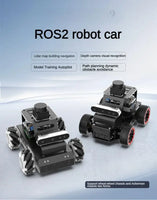 4WD Robot Car with Lidar Monocular/Depth Camera RC Car for Raspberry Pi 5 ROS Robot Kit Support SLAM and Autonomous Driving Tank