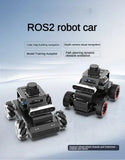4WD Robot Car with Lidar Monocular/Depth Camera RC Car for Raspberry Pi 5 ROS Robot Kit Support SLAM and Autonomous Driving Tank