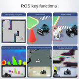 4WD Robot Car with Lidar Monocular/Depth Camera RC Car for Raspberry Pi 5 ROS Robot Kit Support SLAM and Autonomous Driving Tank