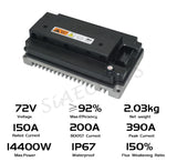 QSMOTOR 138 3000W V3 70H 5500W Max Continuous 72V 100KPH Mid Drive Motor Conversion Kit With EM150-2SP Controller