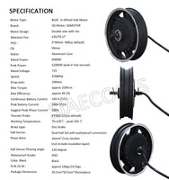 SiAECOSYS 6000W 72V 110kph V3 Hub Motor with EM200-2SP controller and kits for electric motorcycle