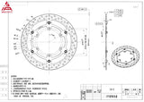 SiAECOSYS Front Disc Brake Plate For Electric Motorcycle