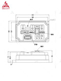SiAECOSYS/VOTOL Programmable EM260SGTP 72V Rated 250A Peak 600A Controller for Electric Scooter E-Motorcycle