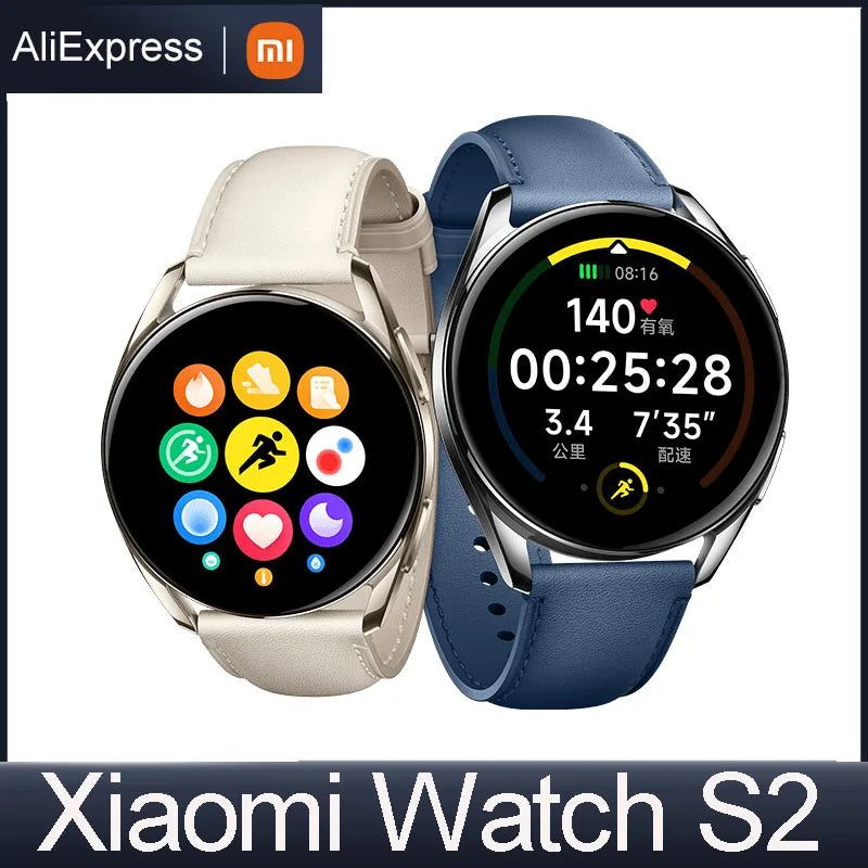 Xiaomi Watch S2 1.32/1.43" AMOLED Screen 100+ Sport Mode Sports Smart Watch 5ATM 42/46mm Bluetooth5.2 Call Sleep Monitoring
