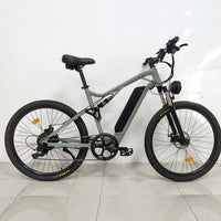 Powerful 500W Hybrid Off-Road Ebike for Adults SMLRO C2 Electric Mountain 27.5Inch E-Bicycle with Dual Battery