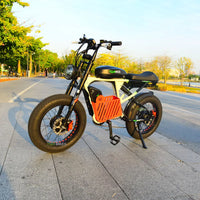 YQEBIKES Factory 3000W 50AH Full Suspension Fat Electric Fatbike Dual Drive Mountain Off Road Electric Dirt Bike