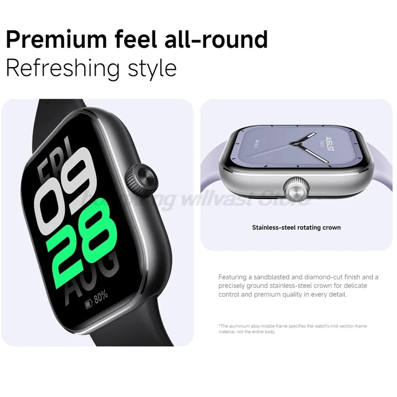 Global Version Xiaomi Redmi Watch 5 2.07" AMOLED display 150+ sports modes  550mAh Battery Heart Rate Blood Oxygen Monitor