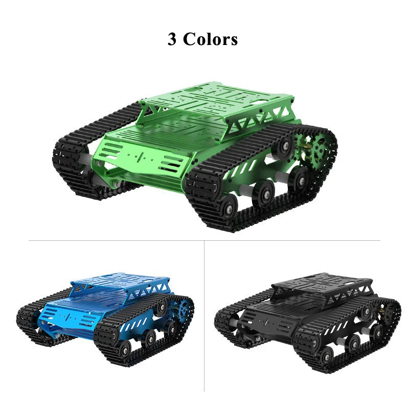 5KG Load Metal Tank Chassis with 8V DC Encoder Motor Intelligent Car Tracked Vehicle ROS Chassis Robot Chassis Metal Motor