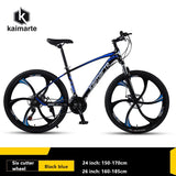 KAIMARTE Mountain Bike 24Inch 26Inch 21/24/27Speeds Disc Brake Aluminum Alloy Frame Adult Mountain Bicycle