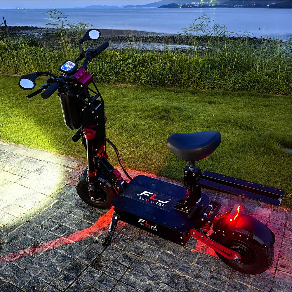 New FLJ K13 72V 12000W electric scooter with APP NFC 75MPH Speed 13inch Fat wheel scooters