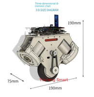 3D Printing RC Tank Unicycle Intelligent Car for STM32 Robot Car Open Source Competition APP Control Unicycle Balance Robot Kit