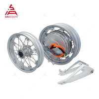 SiAECOSYS 273 8000W V3 72V 120kph Spoke Hub Motor with 17x4.5inch Moped Wheel Rim with 17x3.0inch Front Wheel and Swingarm