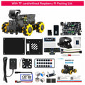 Yahboom Raspbot V2 AI Vision Robot Car Kit with Camera Mecanum Wheel Toy Educational DIY Python Programming for Raspberry Pi 5