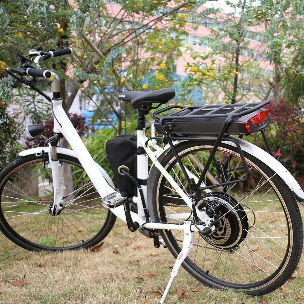 Electric Bicycle Rear Rack Battery with LG 18650 21700 Battery Cells - 36V/48V 12Ah/13Ah/15Ah Lithium Battery for Ebike Motors up to 1000W