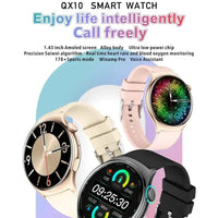 Gaines Fashion Smart Watch QX10 Men 1.43inch Amoled Large Screen Bluetooth Call Music Player AI Voice Sport Fitness Women Smartwatch