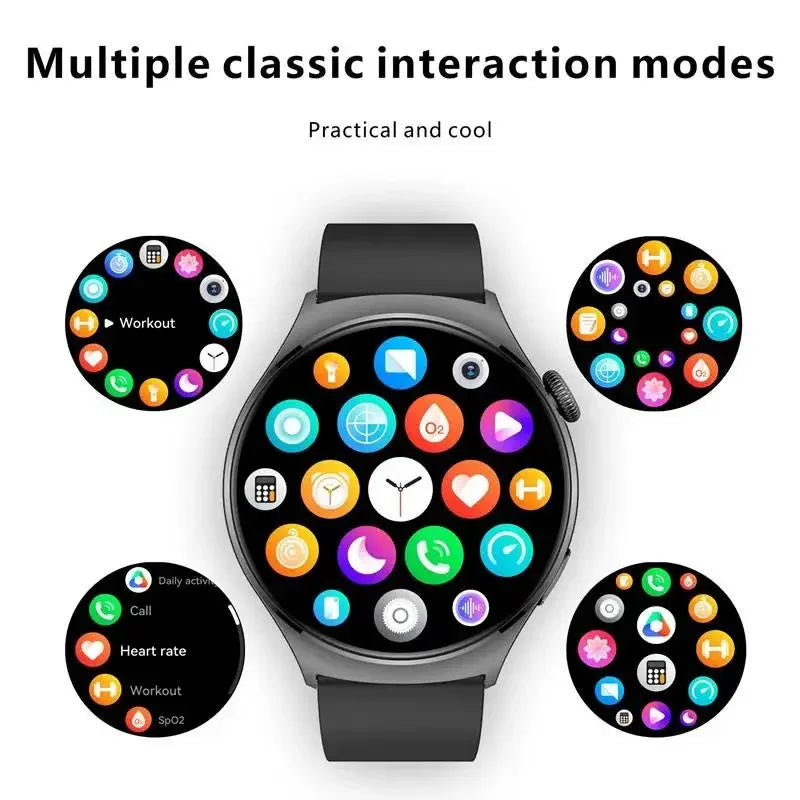 Gaines Fashion Smart Watch QX10 Men 1.43inch Amoled Large Screen Bluetooth Call Music Player AI Voice Sport Fitness Women Smartwatch