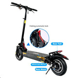 Eu Warehouse Foldable 2 Wheel Electric Scooter For Adult 48V 16.8Ah 800w Off-road 60km Electric Scooter With Spring Suspension