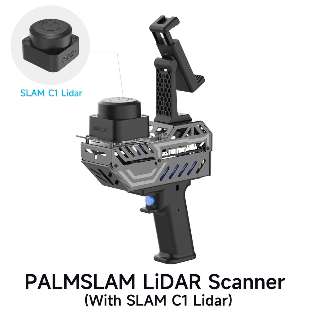 Yahboom PALMSLAM Handheld LiDAR Scanner Kit with Holder Support MicroROS Wireless Communication APP Mapping for Robot Project