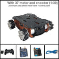 10-25Kg Load RC Tank Metal Mecanum Wheel Robot Car for Arduino Robot DIY Kit with 12V Encoder Motor Ps2 UNO Programmable Robot