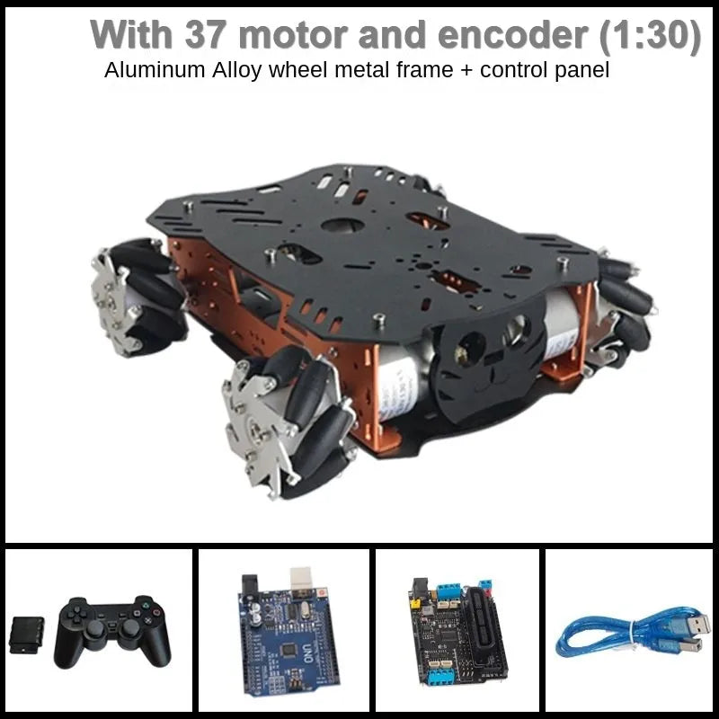 8-20Kg Load RC Tank Smart Mecanum Wheel Robot Car for Arduino Robot DIY Kit with 12V Encoder Motor Ps2 Handle Project Starter
