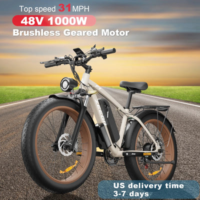 Zeegr F1 single l000w Electric Bike  Fat Tire electric bicycle full suspension Ebike With 48v16ah Lithium Battery electric bike