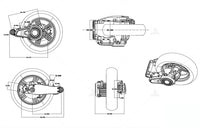 SiAECOSYS 3000W Side Drive Motor powertrain Max 72V 100KPH Suitable for Electric Scooter