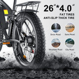 2000W Dual Motor Mountain Electric Bike: SMLRO V3 PLUS Fat Tire 26*4.0 Inch 7 Speed MTB Road Snow Mountain E-Bike