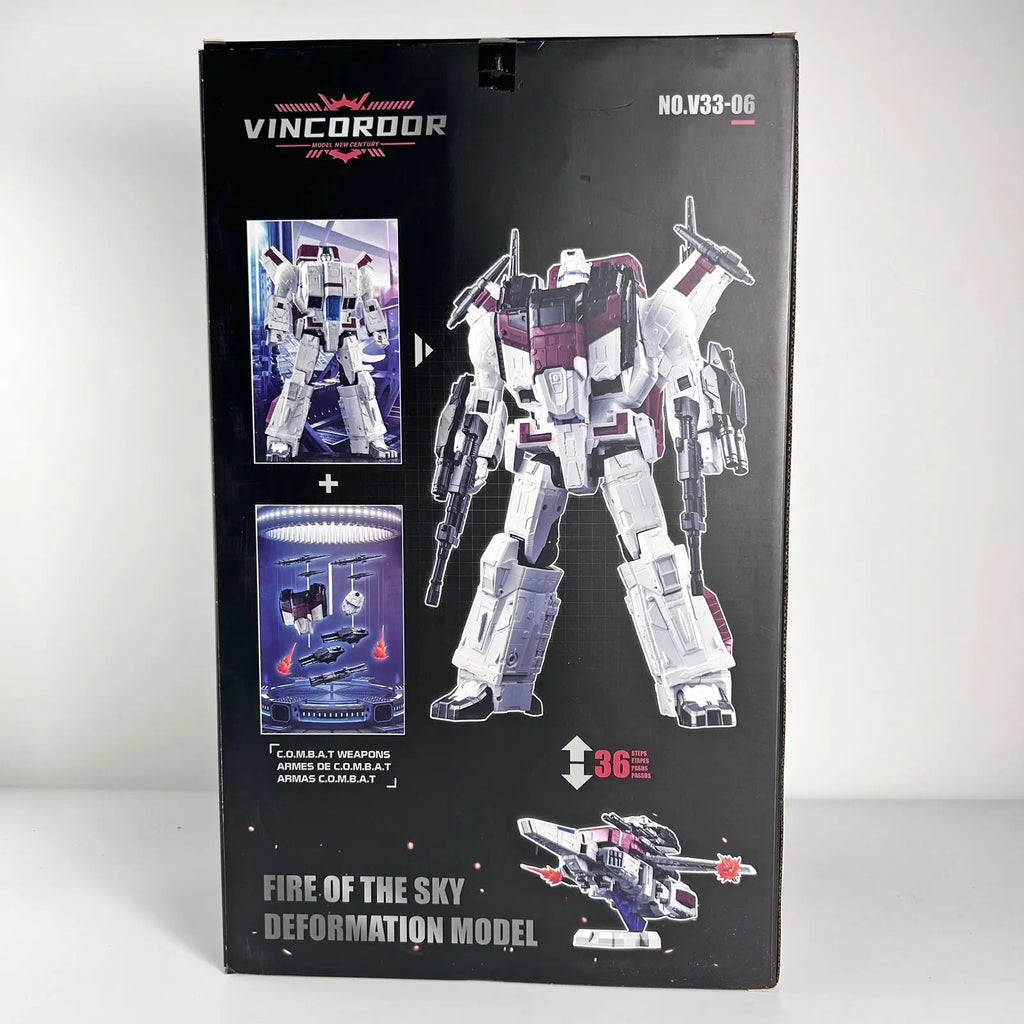 Transformation V3306 V33-06 Vincoroor Jetfire Skyfire Siege Series Ko Mp57 Mp-57 Oversion Version Action Figure Robot Toys Gifts