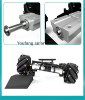7kg Load 4WD Mecanum Robot Car with Encoder/Magnetic Motor Suspension Chassis for Robot Car DIY Kit RC Tank Programmable Robot