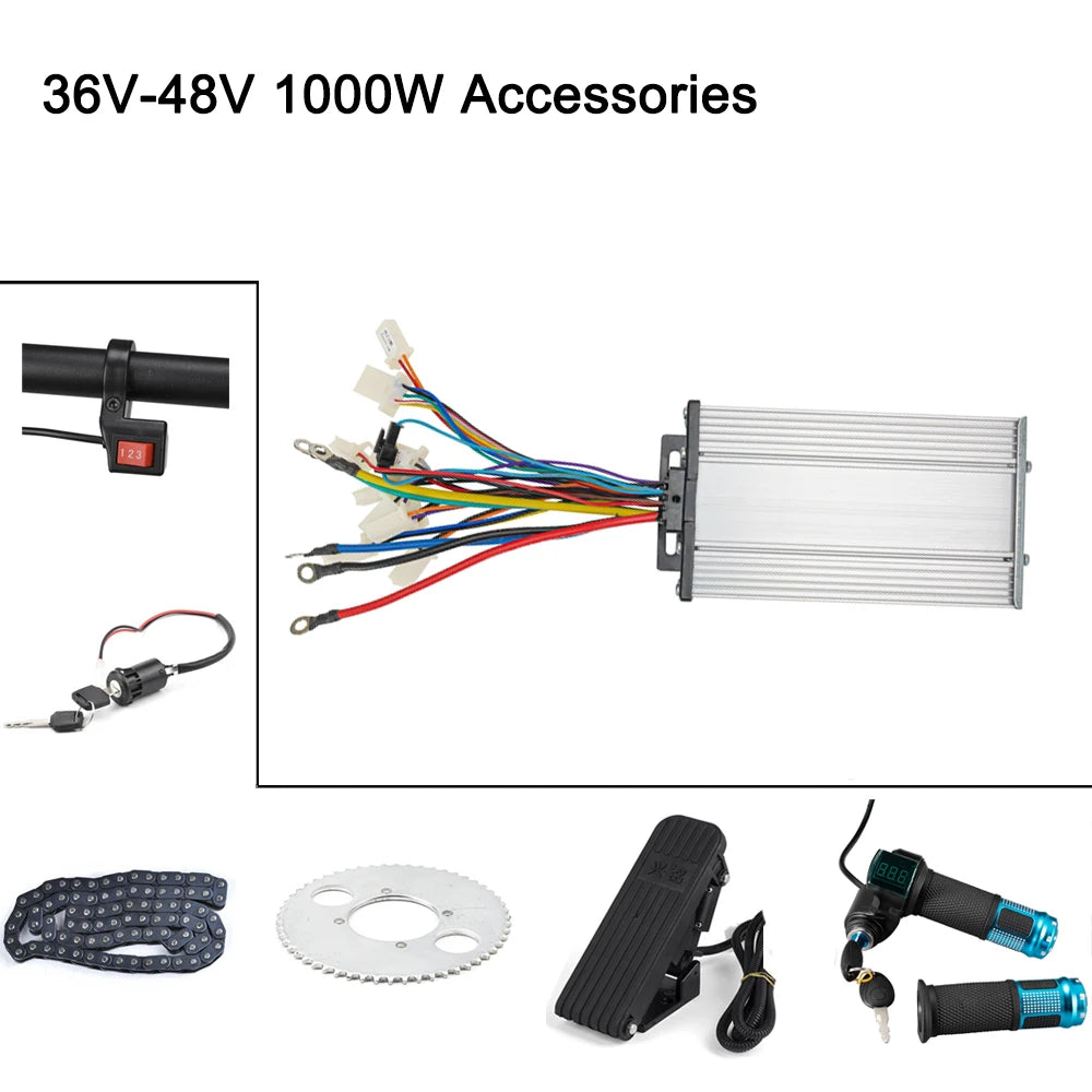 Ebike Motor Controller Kit Accelerator Brushless Motor 36v 1000w Elect ...