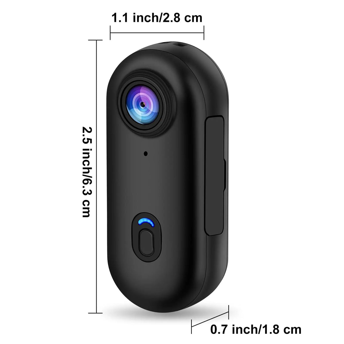 JETO H88 Mini 4K WiFi Body Camera with Magnetic Clip