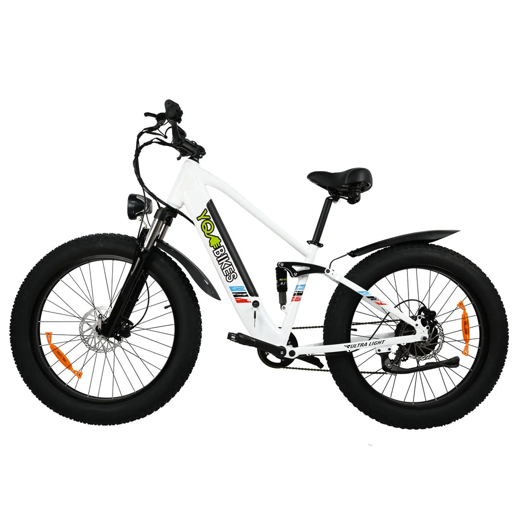 USA Warehouse 26inch Fat Tire Electric Mountain Bike 500W Motor 12Ah Battery SHIMANO 8 Speed Cheap ebike electric bicycle