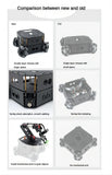 4WD Robot Car Chassis With Omni Wheel Support Obstacle Avoidance RC Car for Arduino Robot DIY Kit Ps2 Programmmable Robot Kit