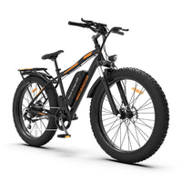 AOSTIRMOTOR S07-B Electric Bike 750W 48V 13Ah Snow Ebike 26In 4.0 Fat Tire Mountain Bike With Rear Shelf Cruiser City Bicycle