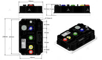 SIAECOSYS/FarDriver Encoder ND721200 BLDC 600A 8-12kW High Power Electric Motorcycle Controller