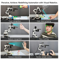 DOFBOT SE 6DOF Robotic Arm with a 3MP Camera Cost-effective AI  Robotics Learning  Kit Based On A Virtual Machine system and ROS