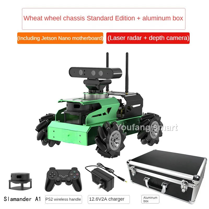 JetAuto ROS 4WD Robot Car with Lidar Depth Camera Touch Screen for Jetson Nano Robot DIY Kit Support SLAM Mapping and Navigation