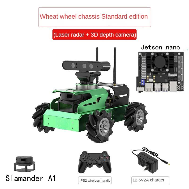 JetAuto ROS 4WD Robot Car with Lidar Depth Camera Touch Screen for Jetson Nano Robot DIY Kit Support SLAM Mapping and Navigation